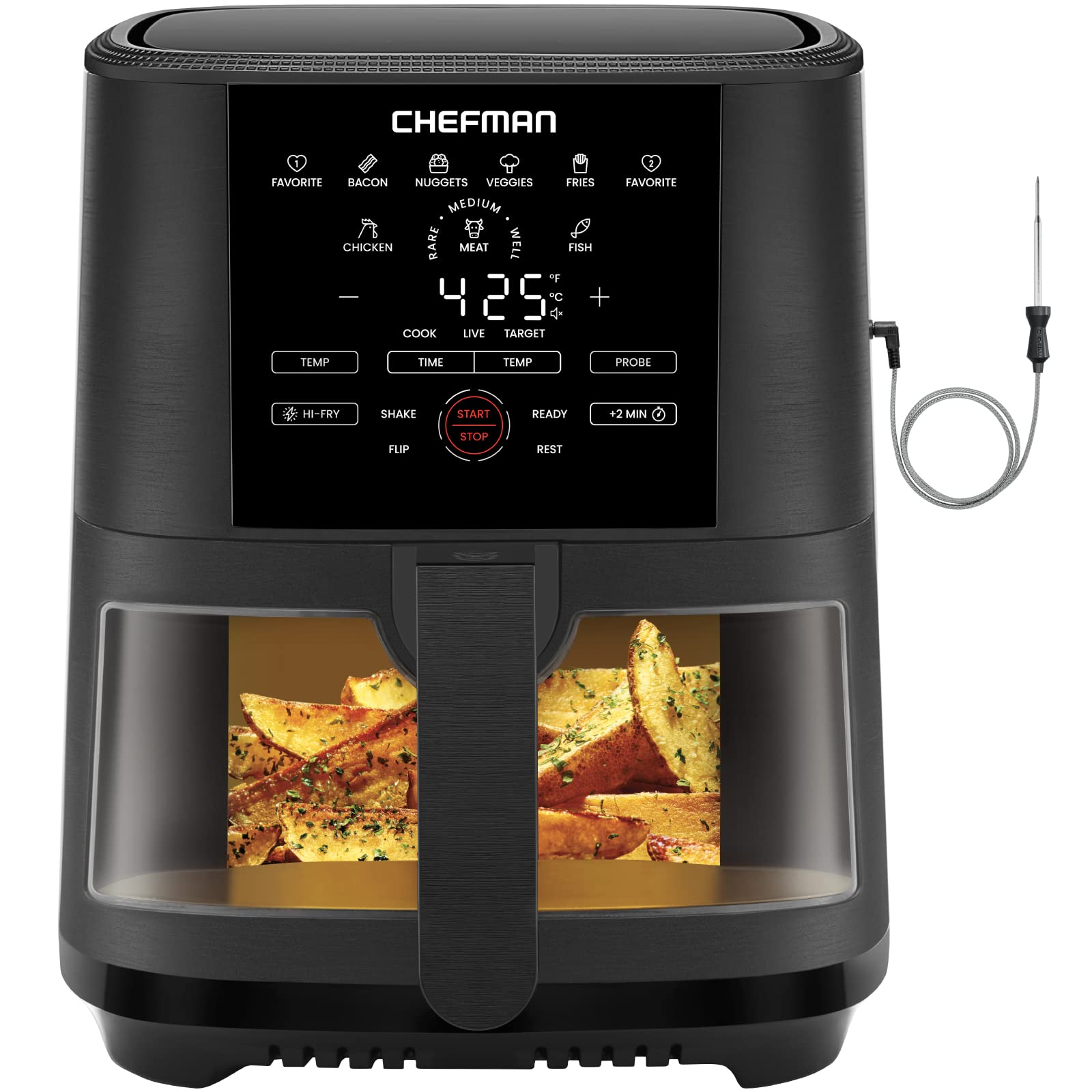 هواپز Chefman RJ38-SQPF-5T2P-W - Hot Air fryer 
