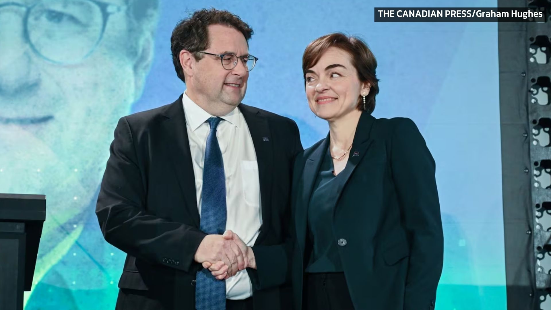 Christine Frechette and Bernard Drainville s